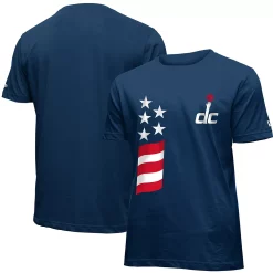 Men's New Era Navy Washington Wizards 2019/20 City Edition Brushed Jersey T-Shirt
