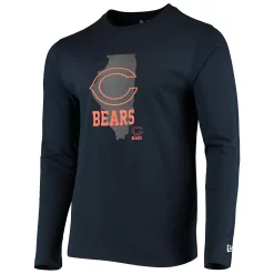 Men's New Era Navy Chicago Bears State Long Sleeve T-Shirt -New Era Shop 4558019 ALT2
