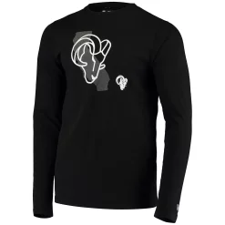 Men's New Era Black Los Angeles Rams State Long Sleeve T-Shirt 5 Men's New Era Black Los Angeles Rams State Long Sleeve T-Shirt -New Era Shop 4580531 ALT2