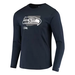 Men's New Era College Navy Seattle Seahawks State Long Sleeve T-Shirt 5 Men's New Era College Navy Seattle Seahawks State Long Sleeve T-Shirt -New Era Shop 4581179 ALT2