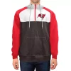 Men's New Era Pewter/White Tampa Bay Buccaneers Gametime Quarter-Zip Hoodie Jacket