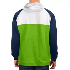 Men's New Era Neon Green/White Seattle Seahawks Gametime Quarter-Zip Hoodie Jacket 5 Men's New Era Neon Green/White Seattle Seahawks Gametime Quarter-Zip Hoodie Jacket -New Era Shop 4652702 ALT2