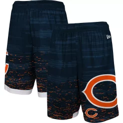 Men's New Era Navy Chicago Bears Training Daze Shorts
