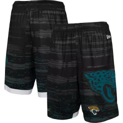 Men's New Era Black Jacksonville Jaguars Training Daze Shorts