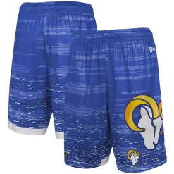 Men's New Era Royal Los Angeles Rams Training Daze Shorts