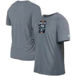 Men's New Era Gray Chicago Bears Training Camp Raglan T-Shirt