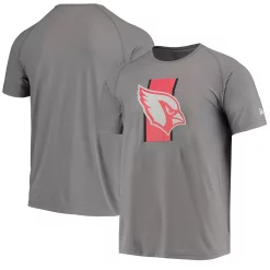 Men's New Era Gray Arizona Cardinals Training Camp Raglan T-Shirt