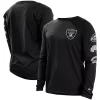 Men's New Era Black Las Vegas Raiders Hype 2-Hit Long Sleeve T-Shirt