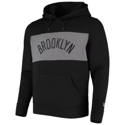 Men's New Era Black Brooklyn Nets Neoprene Colorbock Tri-Blend Pullover Hoodie 6 Men's New Era Black Brooklyn Nets Neoprene Colorbock Tri-Blend Pullover Hoodie -New Era Shop 4783022 ALT2