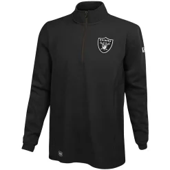Men's New Era Black Las Vegas Raiders Combine Authentic Overcome Quarter-Zip Jacket 5 Men's New Era Black Las Vegas Raiders Combine Authentic Overcome Quarter-Zip Jacket -New Era Shop 4848410 ALT2