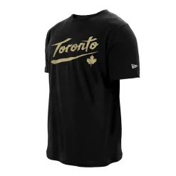 Men's New Era Black Toronto Raptors 2020/21 City Edition T-Shirt -New Era Shop 4903617 ALT2