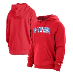 Men's New Era Red Houston Rockets 2020/21 City Edition Pullover Hoodie