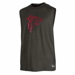 Men's New Era Black Atlanta Falcons Brushed Muscle Tank Top -New Era Shop 5007171 ALT2