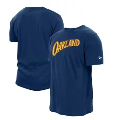 Men's New Era Navy Golden State Warriors 2020/21 City Edition Oakland Forever T-Shirt