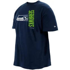 Men's New Era College Navy Seattle Seahawks Big & Tall 2-Hit T-Shirt -New Era Shop 5051627 ALT2