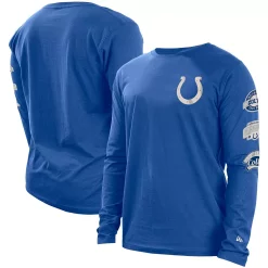 Men's New Era Royal Indianapolis Colts Hype 2-Hit Long Sleeve T-Shirt