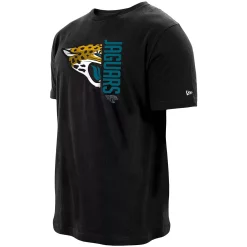 Men's New Era Black Jacksonville Jaguars Split Logo 2-Hit T-Shirt -New Era Shop 5054171 ALT2
