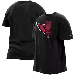 Men's New Era Black Arizona Cardinals Big & Tall 2-Hit T-Shirt