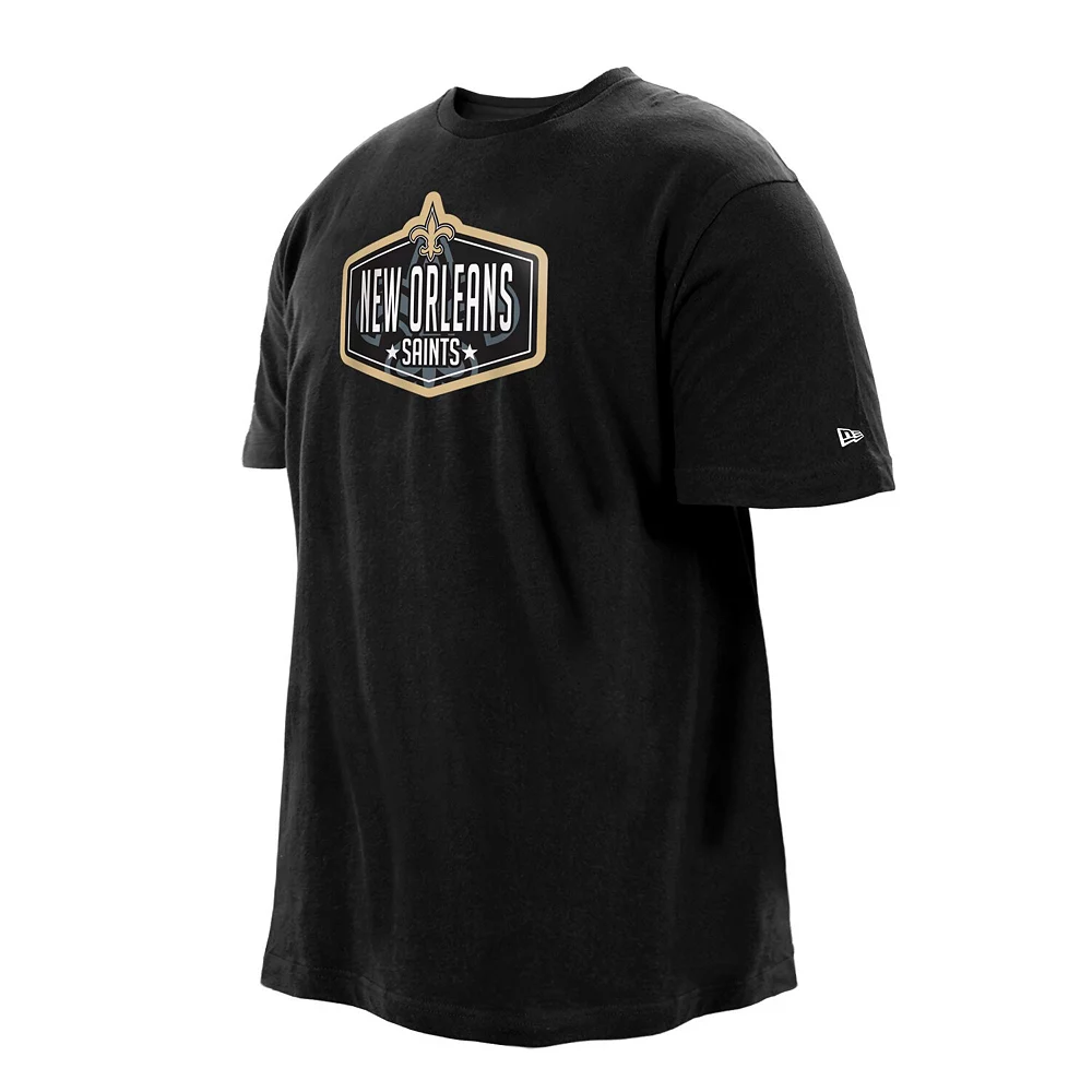 Men's New Era Black New Orleans Saints 2021 NFL Draft Big & Tall Hook T-Shirt 3 Men's New Era Black New Orleans Saints 2021 NFL Draft Big & Tall Hook T-Shirt - Image 3