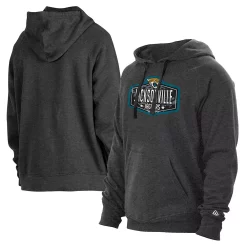 Men's New Era Charcoal Jacksonville Jaguars 2021 NFL Draft Hook Pullover Hoodie