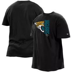 Men's New Era Black Jacksonville Jaguars Big & Tall 2-Hit T-Shirt