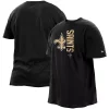 Men's New Era Black New Orleans Saints Big & Tall 2-Hit T-Shirt
