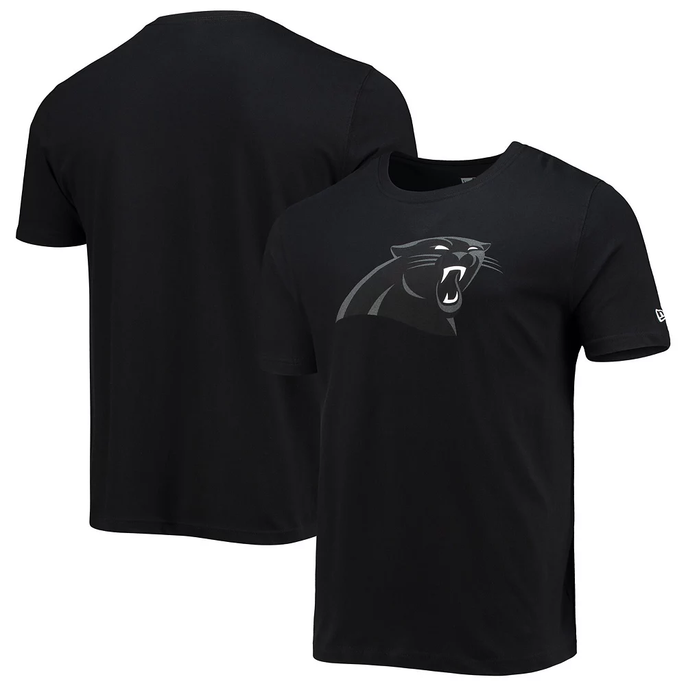 Men's New Era Black Carolina Panthers Team Logo T-Shirt 1 Men's New Era Black Carolina Panthers Team Logo T-Shirt