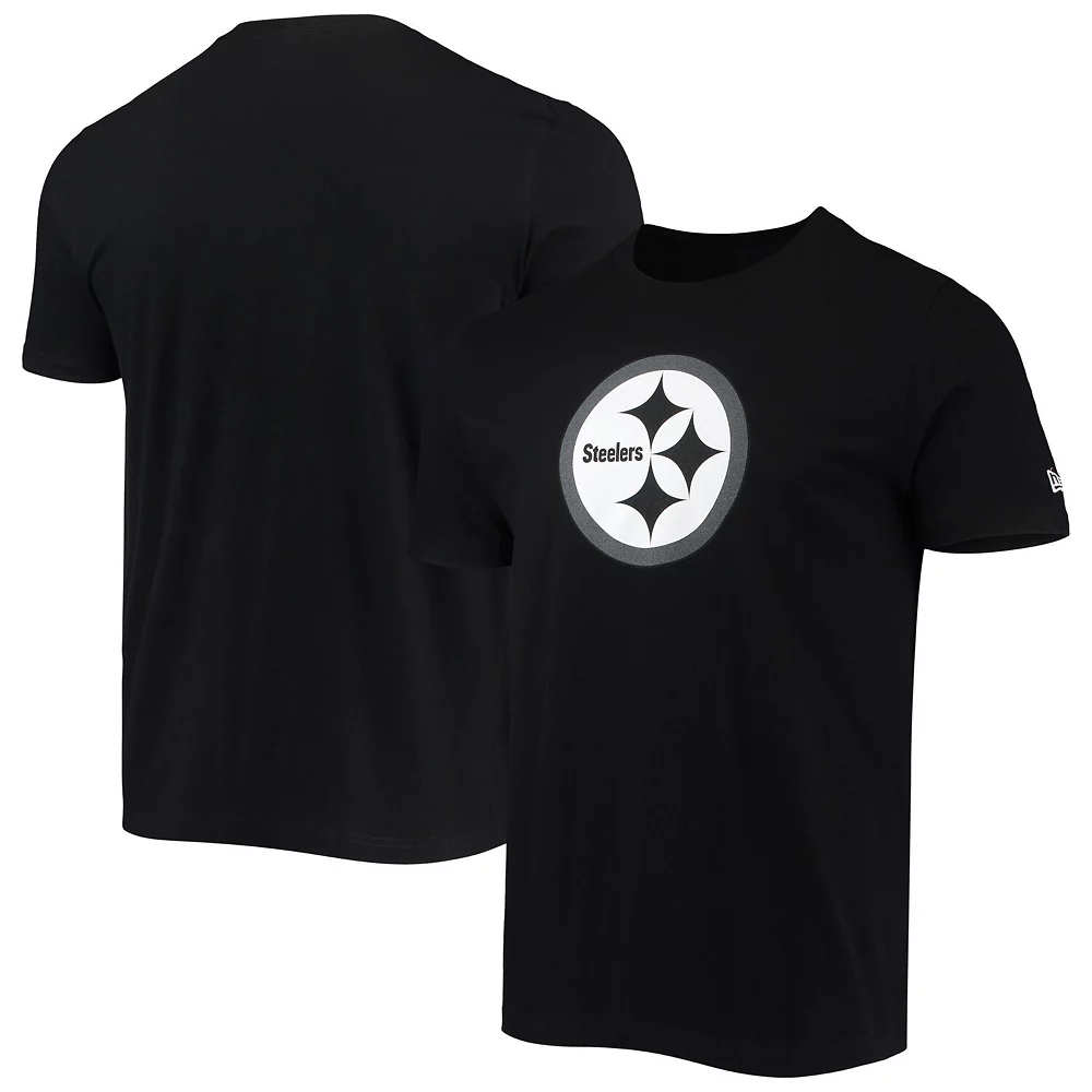 Men's New Era Black Pittsburgh Steelers Team Logo T-Shirt 2 Men's New Era Black Pittsburgh Steelers Team Logo T-Shirt - Image 2