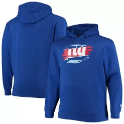 Men's New Era Royal New York Giants Big & Tall Primary Logo Pullover Hoodie