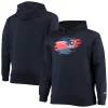 Men's New Era Navy New England Patriots Big & Tall Primary Logo Pullover Hoodie
