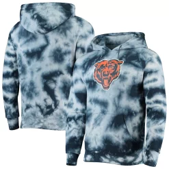 Men's New Era Navy Chicago Bears Tie-Dye Pullover Hoodie