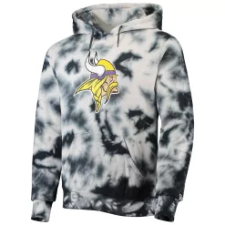 Men's New Era Black Minnesota Vikings Tie-Dye Pullover Hoodie 5 Men's New Era Black Minnesota Vikings Tie-Dye Pullover Hoodie -New Era Shop 5364779 ALT2