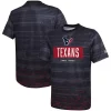 Men's New Era Navy Houston Texans Combine Authentic Sweep T-Shirt