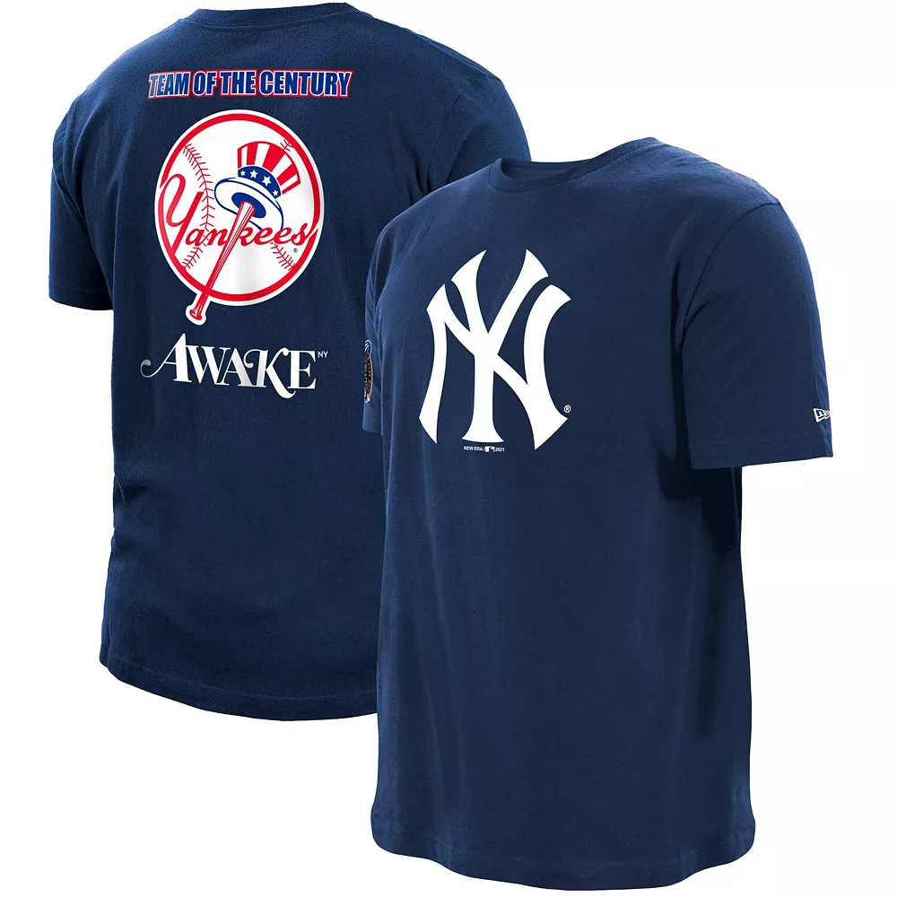 Men's New Era x Awake NY Navy New York Yankees Subway Series T-Shirt 2 Men's New Era x Awake NY Navy New York Yankees Subway Series T-Shirt - Image 2