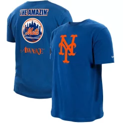 Men's New Era x Awake NY Royal New York Mets Subway Series T-Shirt