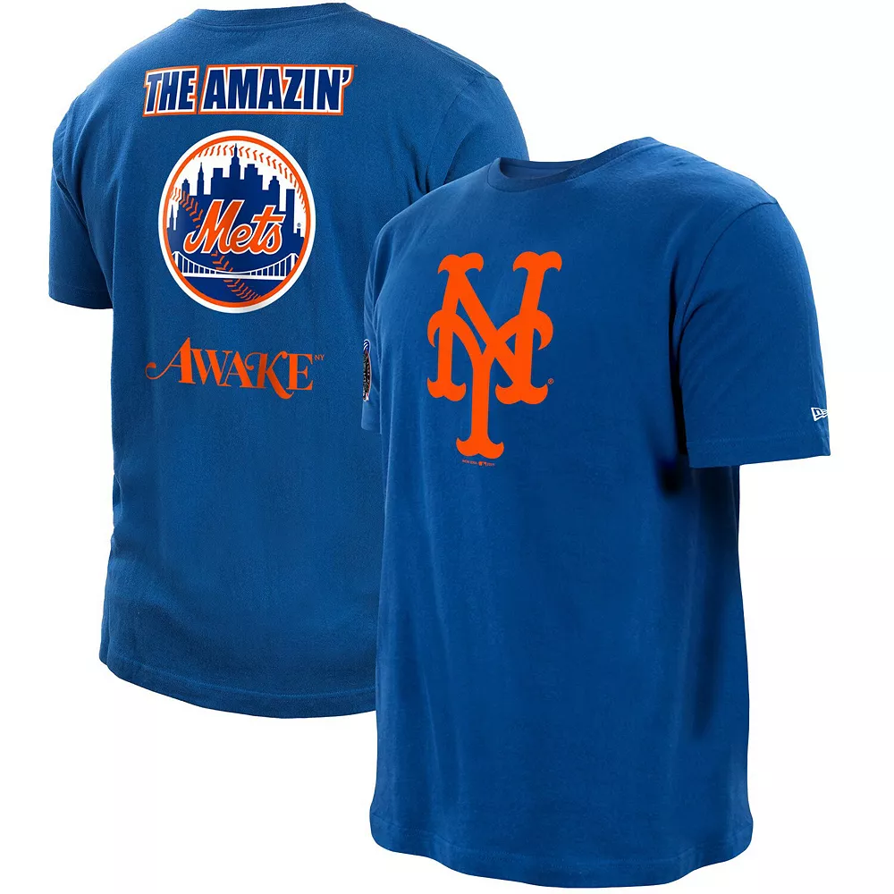Men's New Era x Awake NY Royal New York Mets Subway Series T-Shirt 1 Men's New Era x Awake NY Royal New York Mets Subway Series T-Shirt