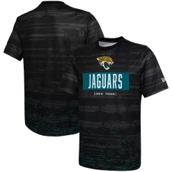 Men's New Era Black Jacksonville Jaguars Combine Authentic Sweep T-Shirt