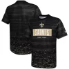 Men's New Era Black New Orleans Saints Combine Authentic Sweep T-Shirt