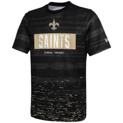 Men's New Era Black New Orleans Saints Combine Authentic Sweep T-Shirt -New Era Shop 5368885 ALT2