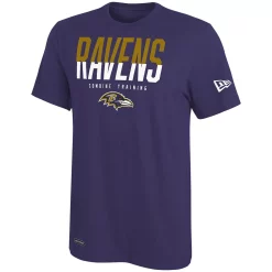 Men's New Era Purple Baltimore Ravens Combine Authentic Big Stage T-Shirt