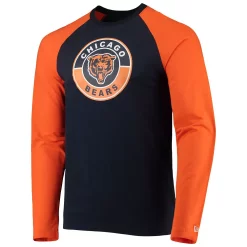 Men's New Era Navy/Orange Chicago Bears League Raglan Throwback Long Sleeve T-Shirt 5 Men's New Era Navy/Orange Chicago Bears League Raglan Throwback Long Sleeve T-Shirt -New Era Shop 5377411 ALT2