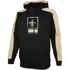 Men's New Era Black New Orleans Saints Combine Authentic Rise Pullover Hoodie -New Era Shop 5381361 ALT2