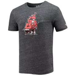 Men's New Era Black Tampa Bay Buccaneers Alternative Logo Tri-Blend T-Shirt -New Era Shop 5381362 ALT2