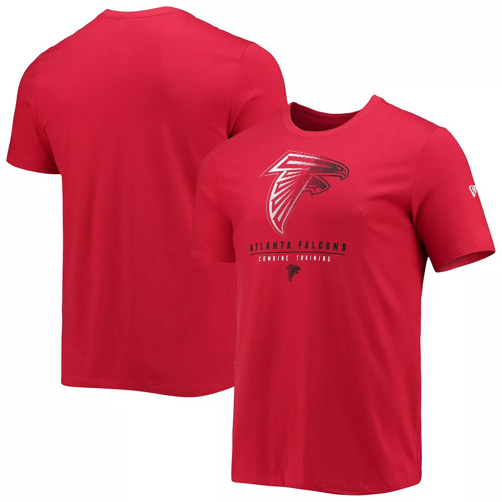 Men's New Era Red Atlanta Falcons Combine Authentic Go For It T-Shirt 1 Men's New Era Red Atlanta Falcons Combine Authentic Go For It T-Shirt