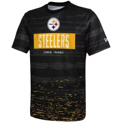 Men's New Era Black Pittsburgh Steelers Combine Authentic Sweep T-Shirt -New Era Shop 5385343 ALT2