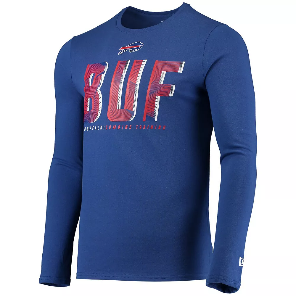 Men's New Era Royal Buffalo Bills Combine Authentic Static Abbreviation Long Sleeve T-Shirt 3 Men's New Era Royal Buffalo Bills Combine Authentic Static Abbreviation Long Sleeve T-Shirt - Image 3