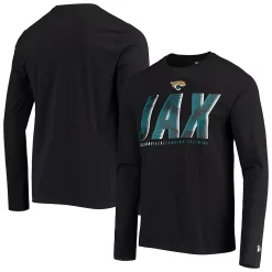 Men's New Era Black Jacksonville Jaguars Combine Authentic Static Abbreviation Long Sleeve T-Shirt