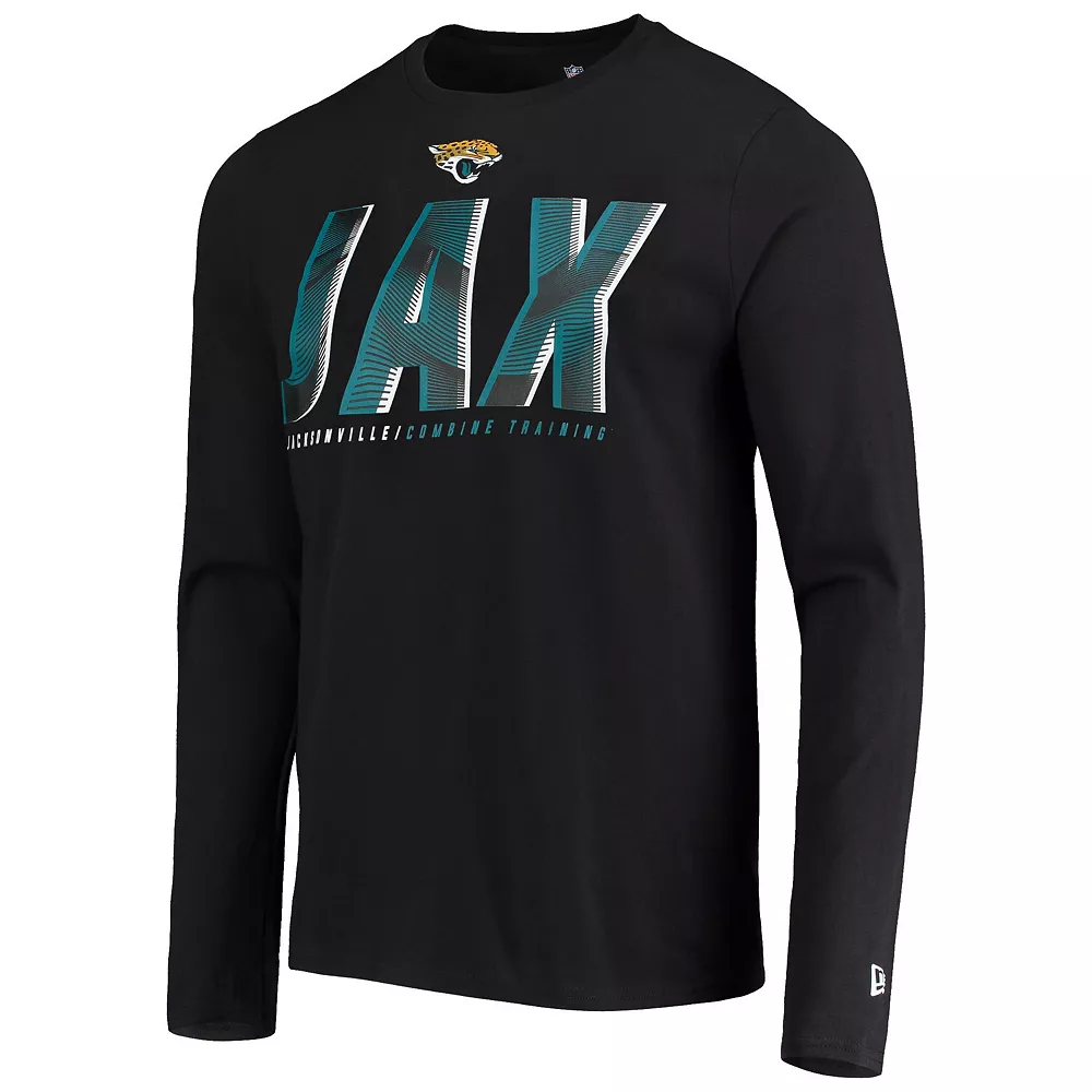 Men's New Era Black Jacksonville Jaguars Combine Authentic Static Abbreviation Long Sleeve T-Shirt 3 Men's New Era Black Jacksonville Jaguars Combine Authentic Static Abbreviation Long Sleeve T-Shirt - Image 3