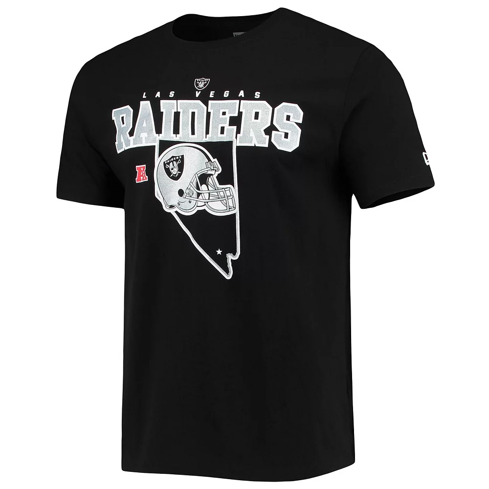 Men's New Era Black Las Vegas Raiders Local Pack T-Shirt 3 Men's New Era Black Las Vegas Raiders Local Pack T-Shirt - Image 3