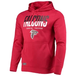 Men's New Era Red Atlanta Falcons Combine Authentic Big Stage Pullover Hoodie -New Era Shop 5390499 ALT2